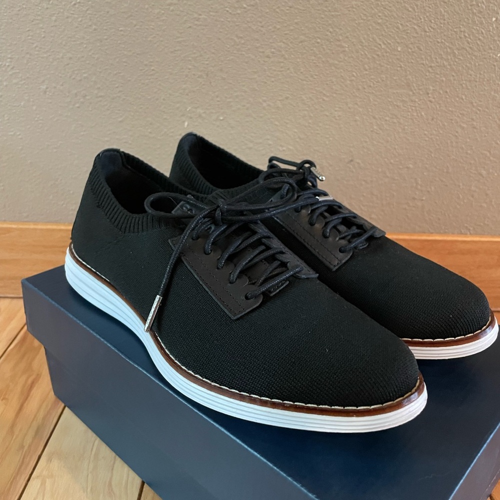 Cole Haan Women’s Black Knit Sneaker/Oxford